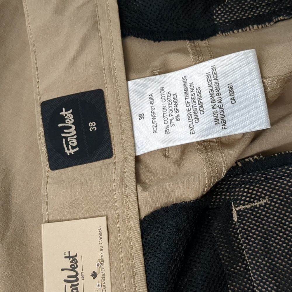 NWT FarWest Men's Casual Shorts Size 38 - Picture 6 of 7
